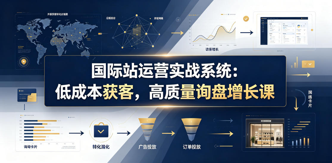 国际站运营实战系统：低成本获客，高质量询盘增长课(更新26年)-寒山客