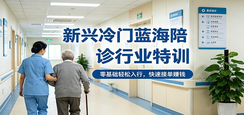 新兴冷门蓝海陪诊行业特训,零基础轻松入行,快速接单赚钱-小创项目网